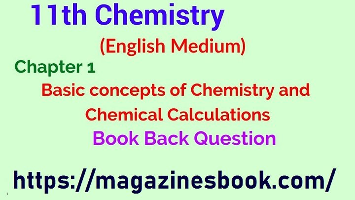 11th Chemistry Book Back Answers: A Comprehensive Guide for Tamil Nadu Students